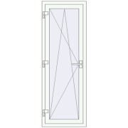 REHAU Euro 60 600x1700 мм Білий (RAL 9016) з двох сторін