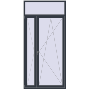REHAU SYNEGO MD 1300x2700 мм ANTHRACITE_GREY_STRUKTURAL з двох сторін REHAU SYNEGO MD 1300x2700 мм ANTHRACITE_GREY_STRUKTURAL з двох сторін