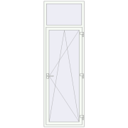 Балконні двері 800x2500 мм REHAU SYNEGO MD ANTHRACITE_GREY_STRUKTURAL ззовні