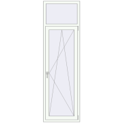 Балконні двері 700x2300 мм REHAU Euro 60