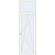 Балконні двері 850x2700 мм REHAU Euro 60
