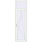 Балконні двері 700x2500 мм REHAU SYNEGO MD
