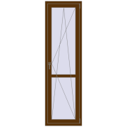 REHAU Euro 60 630x2130 мм WALNUT з двох сторін