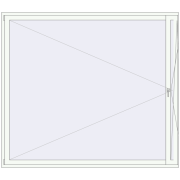 REHAU Euro 70 2500x2200 мм Білий (RAL 9016) з двох сторін