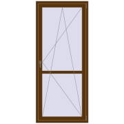 REHAU Euro 70 920x2140 мм WALNUT з двох сторін