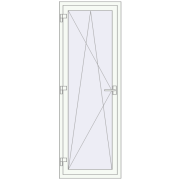 REHAU SYNEGO MD 700x2000 мм Білий (RAL 9016) з двох сторін