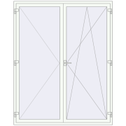 REHAU Euro 70 1791x2245 мм Білий (RAL 9016) з двох сторін REHAU Euro 70 1791x2245 мм Білий (RAL 9016) з двох сторін