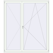 REHAU SYNEGO MD 2000x2300 мм Білий (RAL 9016) з двох сторін