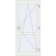 REHAU Euro 60 800x1810 мм Білий (RAL 9016) з двох сторін