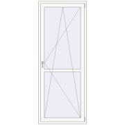 REHAU Euro 60 900x2300 мм Білий (RAL 9016) з двох сторін