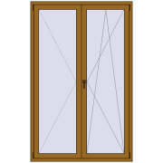 REHAU Euro 70 1400x2200 мм LIGHT_OAK з двох сторін REHAU Euro 70 1400x2200 мм LIGHT_OAK з двох сторін