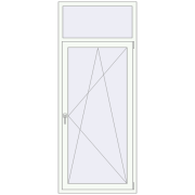 Балконні двері 900x2200 мм REHAU SYNEGO MD