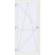 REHAU Euro 60 1000x2200 мм Білий (RAL 9016) з двох сторін