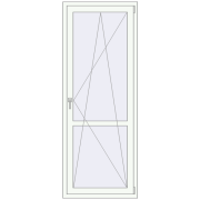 REHAU SYNEGO MD 800x2100 мм Білий (RAL 9016) з двох сторін