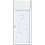 REHAU Euro 60 1100x2700 мм Білий (RAL 9016) з двох сторін REHAU Euro 60 1100x2700 мм Білий (RAL 9016) з двох сторін