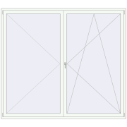 REHAU SYNEGO MD 2600x2300 мм Білий (RAL 9016) з двох сторін