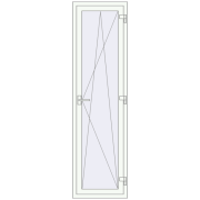 REHAU Euro 70 600x2160 мм Білий (RAL 9016) з двох сторін