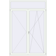 REHAU Euro 70 1750x2600 мм Білий (RAL 9016) з двох сторін