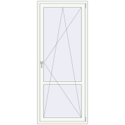 REHAU Euro 60 900x2200 мм Білий (RAL 9016) з двох сторін