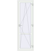 REHAU Euro 60 700x2250 мм Білий (RAL 9016) з двох сторін