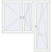 REHAU Euro 70 2050x2170 мм REHAU Euro 70 2050x2170 мм