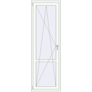 REHAU Euro 70 700x2150 мм Білий (RAL 9016) з двох сторін