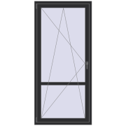 REHAU Euro 60 950x2050 мм ANTHRACITE_GREY_GLATT з двох сторін REHAU Euro 60 950x2050 мм ANTHRACITE_GREY_GLATT з двох сторін