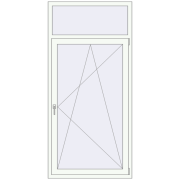 REHAU SYNEGO MD 1000x2100 мм Білий (RAL 9016) з двох сторін