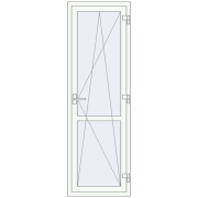 REHAU Euro 70 650x2000 мм Білий (RAL 9016) з двох сторін REHAU Euro 70 650x2000 мм Білий (RAL 9016) з двох сторін