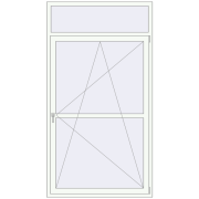 REHAU Euro 60 1300x2400 мм Білий (RAL 9016) з двох сторін