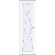 REHAU Euro 60 650x2100 мм Білий (RAL 9016) з двох сторін