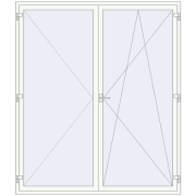 REHAU SYNEGO MD 2060x2400 мм Білий (RAL 9016) з двох сторін