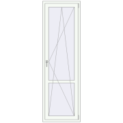 REHAU Euro 60 700x2250 мм Білий (RAL 9016) з двох сторін