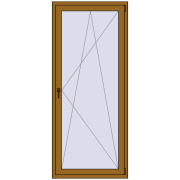 REHAU SYNEGO MD 900x2100 мм LIGHT_OAK з двох сторін