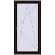 REHAU Euro 70 1009x2020 мм BLACK_BROWN з двох сторін
