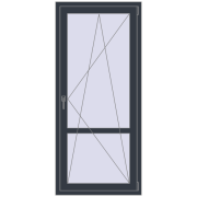 REHAU Euro 60 800x1800 мм ANTHRACITE_GREY_STRUKTURAL з двох сторін REHAU Euro 60 800x1800 мм ANTHRACITE_GREY_STRUKTURAL з двох сторін