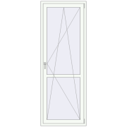 REHAU Euro 60 820x2240 мм Білий (RAL 9016) з двох сторін
