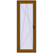 REHAU Euro 60 700x1900 мм GOLDEN OAK з двох сторін