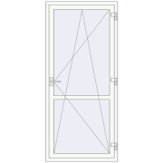 REHAU Euro 60 900x2000 мм Білий (RAL 9016) з двох сторін REHAU Euro 60 900x2000 мм Білий (RAL 9016) з двох сторін