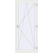 REHAU SYNEGO MD 870x2190 мм Білий (RAL 9016) з двох сторін