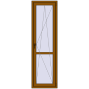 REHAU Euro 60 630x2130 мм GOLDEN OAK з двох сторін