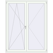 REHAU SYNEGO MD 1600x2000 мм Білий (RAL 9016) з двох сторін