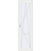 REHAU Euro 70 680x2400 мм Білий (RAL 9016) з двох сторін
