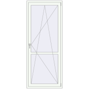 REHAU Euro 70 900x2200 мм Білий (RAL 9016) з двох сторін