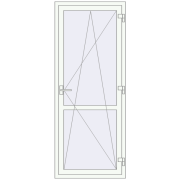 REHAU SYNEGO MD 810x2010 мм Білий (RAL 9016) з двох сторін REHAU SYNEGO MD 810x2010 мм Білий (RAL 9016) з двох сторін