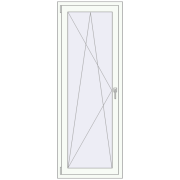 REHAU Euro 60 700x1920 мм Білий (RAL 9016) з двох сторін