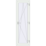 REHAU Euro 70 600x2000 мм Білий (RAL 9016) з двох сторін
