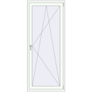 REHAU Euro 70 900x2000 мм Білий (RAL 9016) з двох сторін