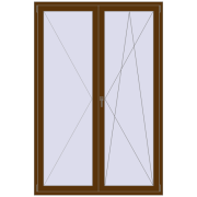 REHAU SYNEGO MD 1500x2250 мм WALNUT з двох сторін