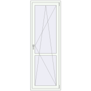 REHAU Euro 60 760x2200 мм Білий (RAL 9016) з двох сторін